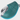 cyan blue leather magnetic iron covers on a teal background