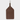 Back of brown color leather golf tee holder branded Layover & Co.