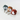 cyan blue, brown and red leather golf ball holder and wooden golf tees