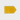 Yellow leather magnetic bookmark with a monogram on a light gray background