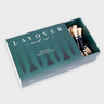 Open box set of 50 Layover & Co branded birch wood golf tees that are 2 3/4 inches (70mm)