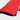 Close-up of a red pebbled leather golf club cover with a black lining and a white stripe detail, shown on a light gray background.