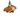 Brown leather keychain shaped like a croissant on a white background